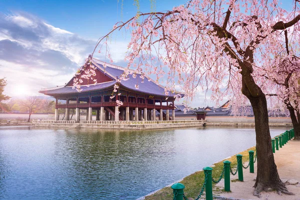 Gyeongbokgung Palácio Primavera Coréia Sul — Fotografia de Stock