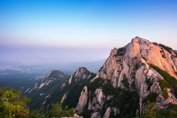 Mountain Korea Located Gyeonggido Seoul South Korea Name Mountain Bukhansan — Stock Photo, Image