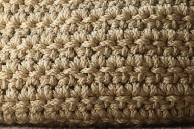 Basit Çift Kişilik kroşe desen nötr renkli