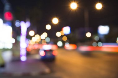 Bekoh ışıkları gece trafik