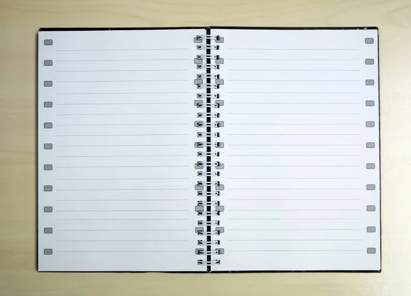 Bir not defteri beyaz sayfa — Stok fotoğraf