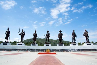 Prachuap Khiri Khan, Tayland - 17 Aralık 2017: Bronz st