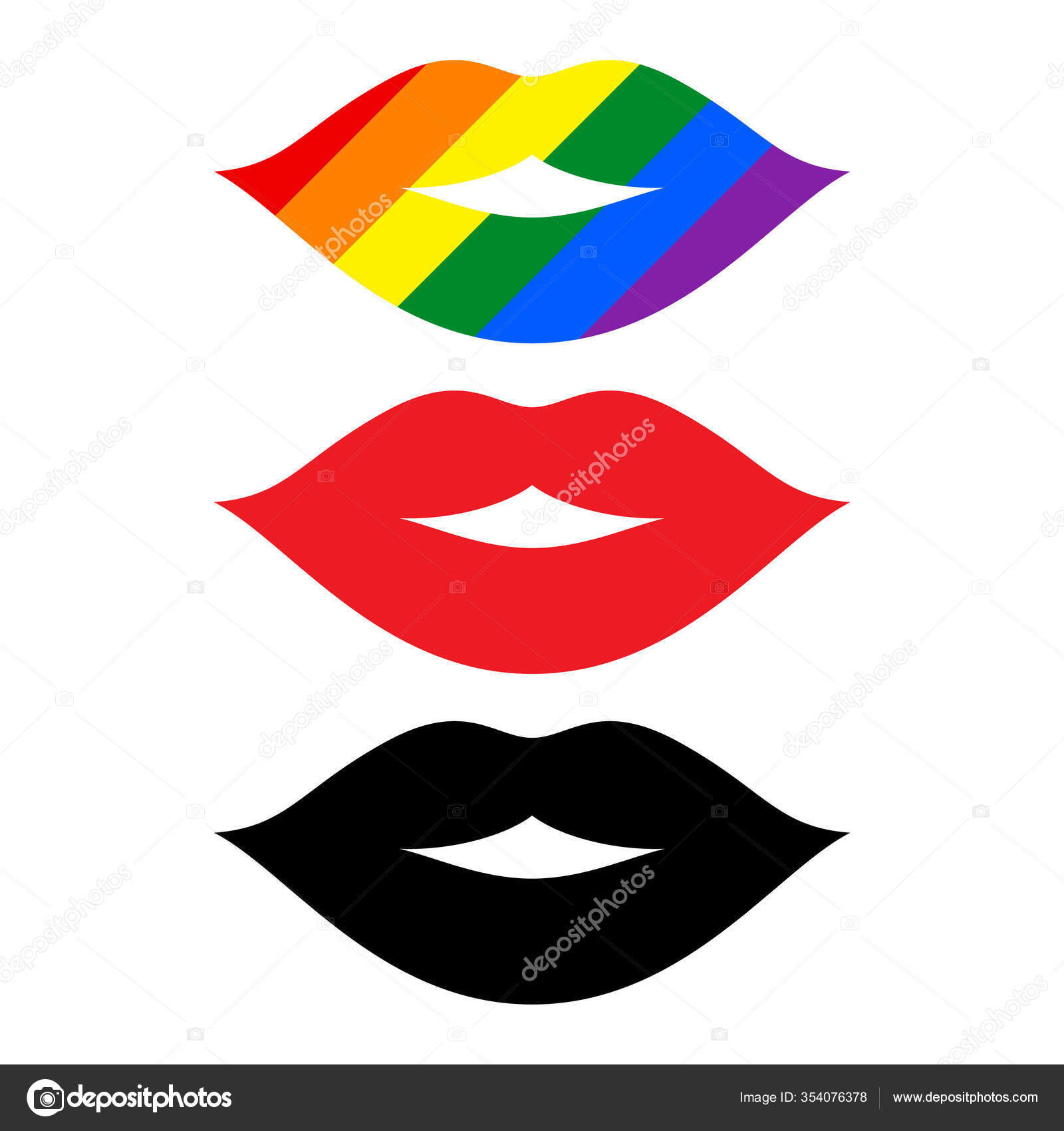 rainbow lipstick set