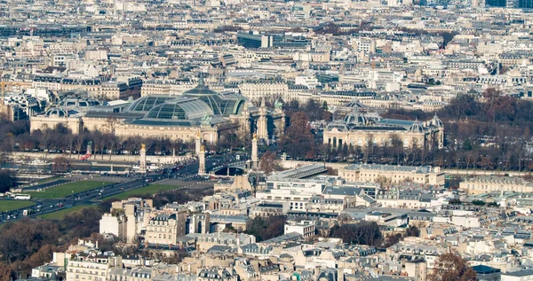 Aerial do Grand Palais e Petit Palais em Paris — Fotografia de Stock