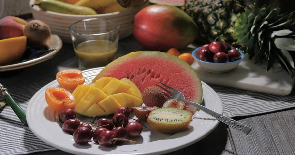 Ассортимент свежих, здоровых, органических фруктов Лицензионные Стоковые Изображения