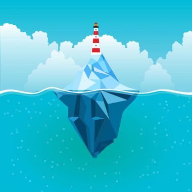 Deniz feneri buzdağı yaz