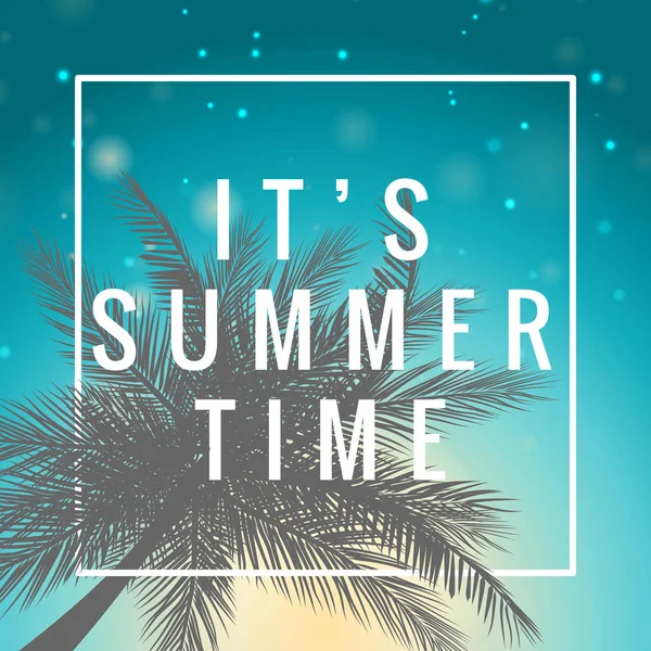 Summer Hello Time Illustration Vectorielle Art Eps — Image vectorielle