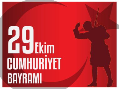 29 Ekim Ulusal Cumhuriyet Bayramı kutlama grafik tasarım Türkiye'nin