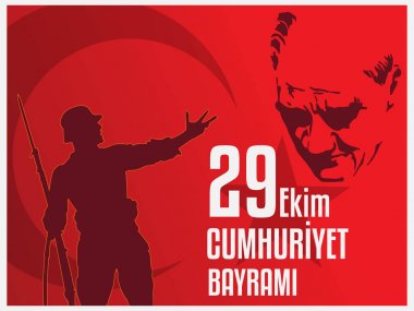 29 Ekim Ulusal Cumhuriyet Bayramı kutlama grafik tasarım Türkiye'nin