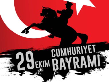 29 Ekim Ulusal Cumhuriyet Bayramı kutlama grafik tasarım Türkiye'nin