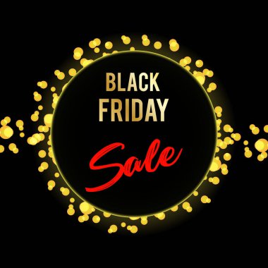 Kara Cuma yazıt tasarım şablonu. Kara Cuma afişi. Vektör illüstrasyonu