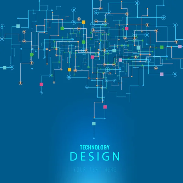 Technologie Hintergrund Und Vektor Illustration Folge — Stockvektor