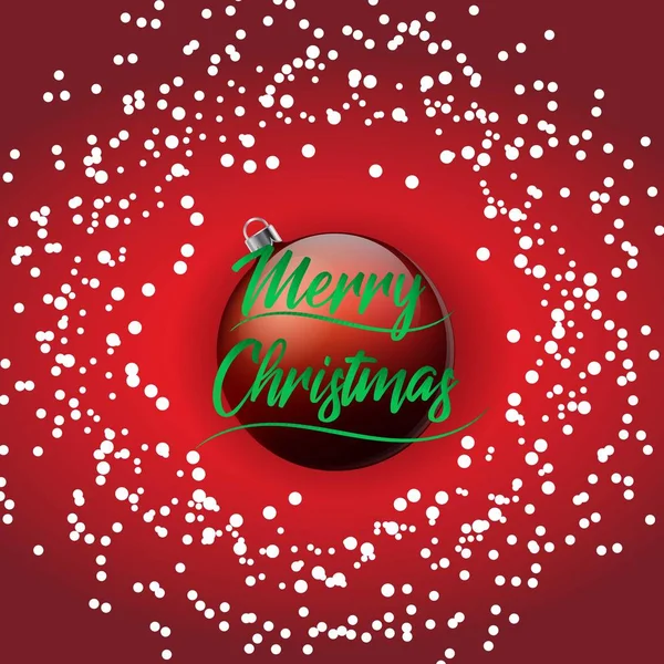 Χριστουγεννιάτικη Κάρτα Χαιρετισμού Καλά Χριστούγεννα Γράμματα Διανυσματική Απεικόνιση — Διανυσματικό Αρχείο