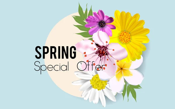 Floral bahar grafik tasarım renkli çiçekli tişört, moda, parmak izi, .sonrasında için. vektör çizim