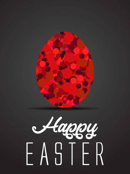 Easter Egg Poster Vector Illustration Eps Happy Easter Day — Stock Vector