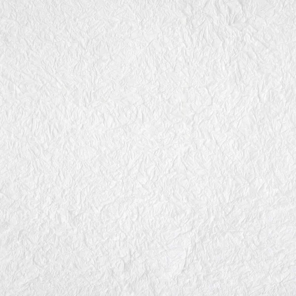 Crumpled white mulberry paper textured background, detail closed — Stock Photo, Image