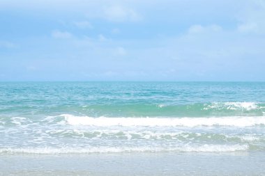 Tropik ada arka plan, tatil vacat, yaz aylarında deniz plaj