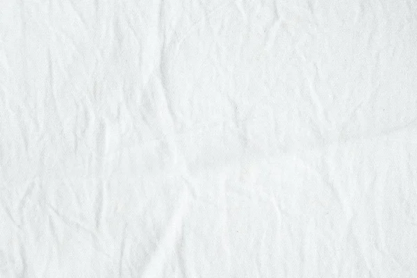 Buruşuk beyaz pamuklu kumaş doku arka plan, duvar kağıdı