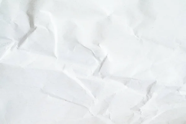 Papier recyclé blanc froissé texture, fond — Photo