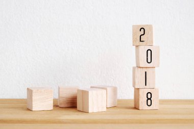Ahşap küpleri ile 2018 perspektif ahşap masa ve beyaz 
