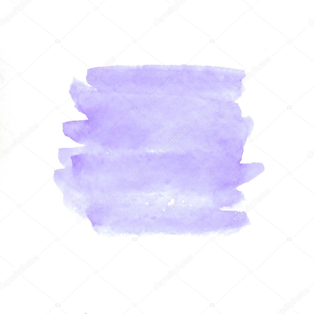 Art abstract illustration, ultra violet watercolor painting in c
