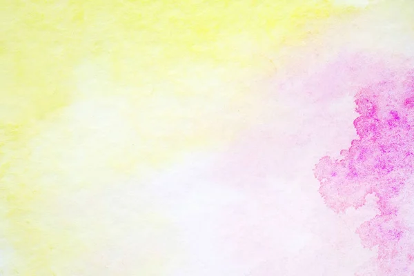 Amarelo e violeta, Arte pintura aquarela abstrata texturizado des — Fotografia de Stock