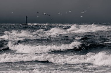 fırtınalı havalarda Baltık Denizi