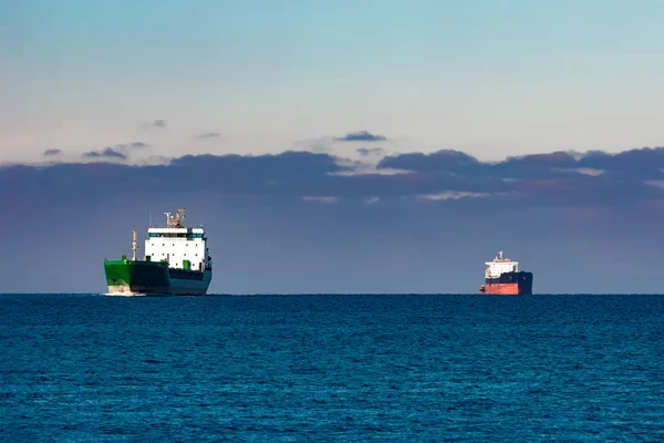 Cargo ships far — Stock Photo, Image