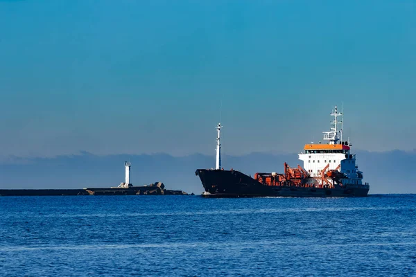 Чорний cargo нафти — стокове фото