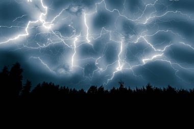 Yıldırım üzerinde sky