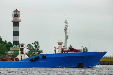Mavi kargo tanker gemisi