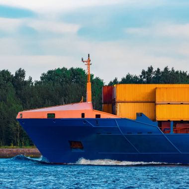 Konteyner gemisi devam mavi