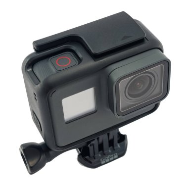 GoPro Hero 6 izole siyah