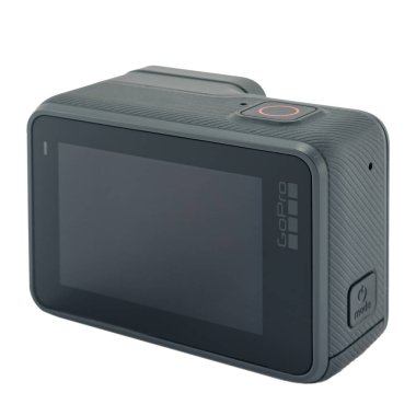 GoPro Hero 6 izole siyah