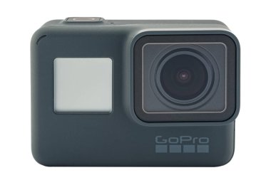 GoPro Hero 6 izole siyah