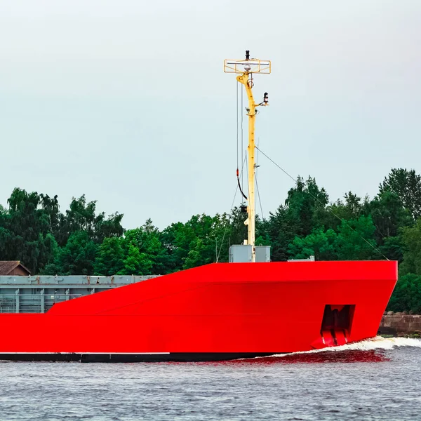 Orange bulker ship — Stock Photo, Image