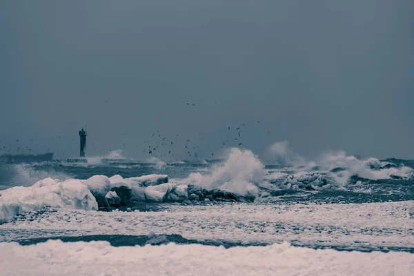 Denizde fırtına — Stok fotoğraf