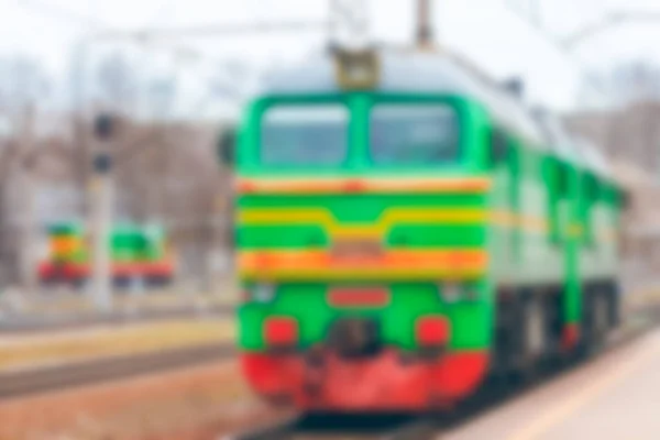 Cargo train - blurred image