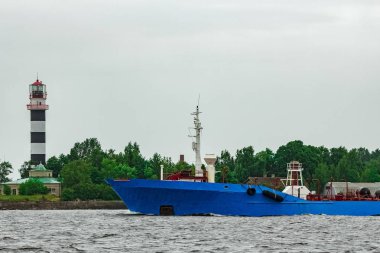 Mavi kargo tanker gemisi