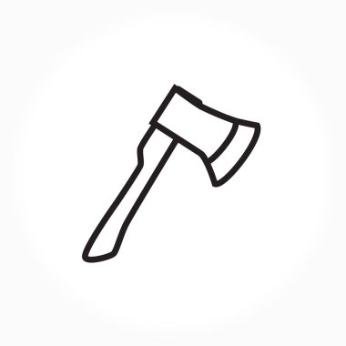 Siyah ve beyaz balta işareti