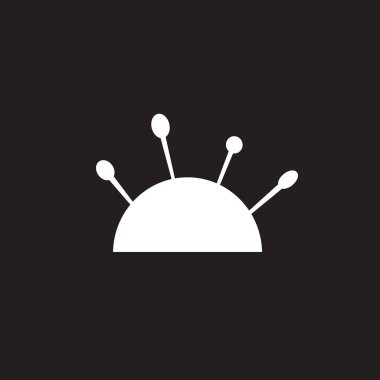 Siyah ve beyaz iğne yastığı işareti