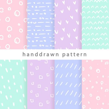 Soyut desenler çizilmiş