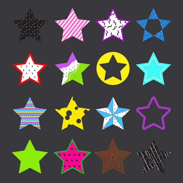 Estrellas en grabados — Vector de stock
