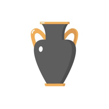 Geleneksel antik Yunan vazosu desensiz. Antik kültürün anıtı. Tarihsel ve Kültürel Miras