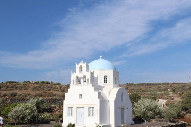 Yerel kilise Santorini Adası Yunanistan