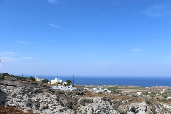 Küçük Yunan Adası manzarası görünümü — Stok fotoğraf