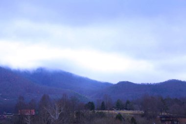 Smoky Mountains Area bir kasaba küçük vadi kasaba Naturescape