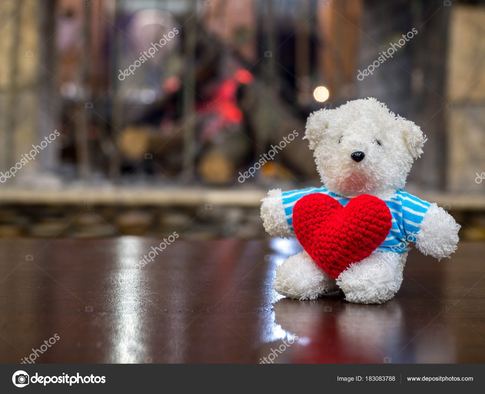 white teddy bear valentines day
