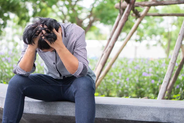Emoción Negativa Sentimientos Expresión Facial Estresado Asiático Hombre Negocios Depresión —  Fotos de Stock
