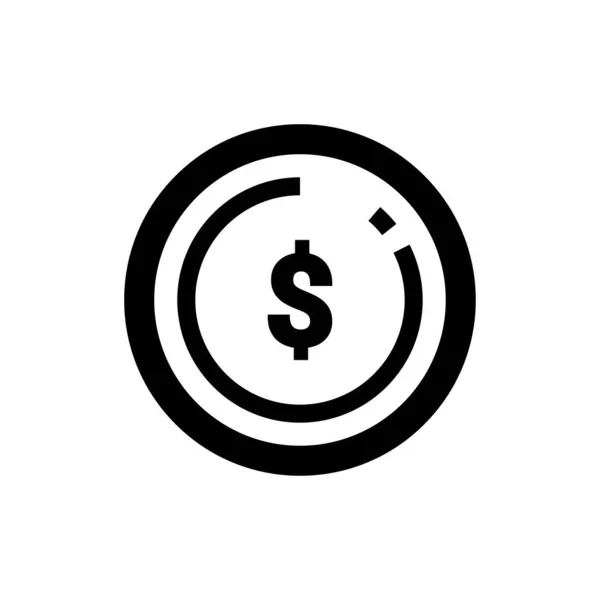 Coin Icon Design Vector Illustration — Stock Vector